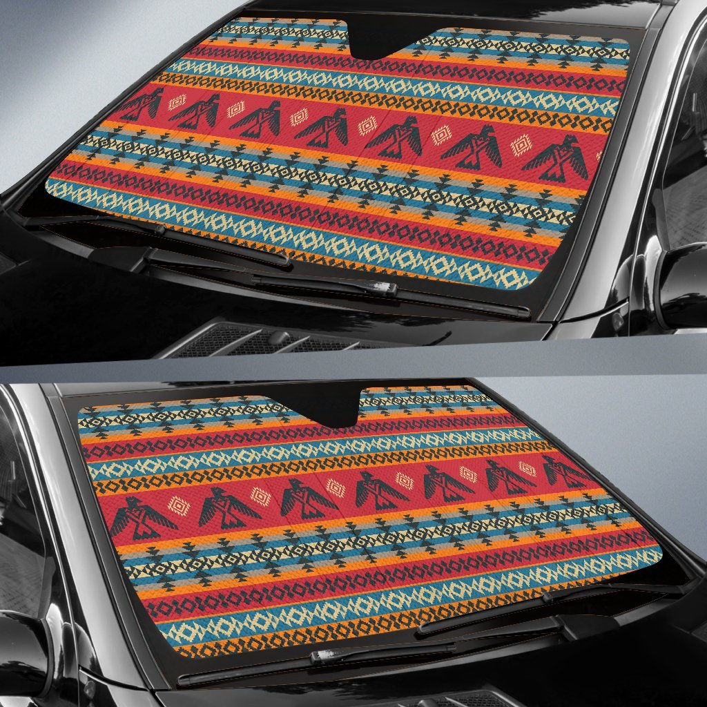 Eagles Native American Design Car Sun Shade For Windshield