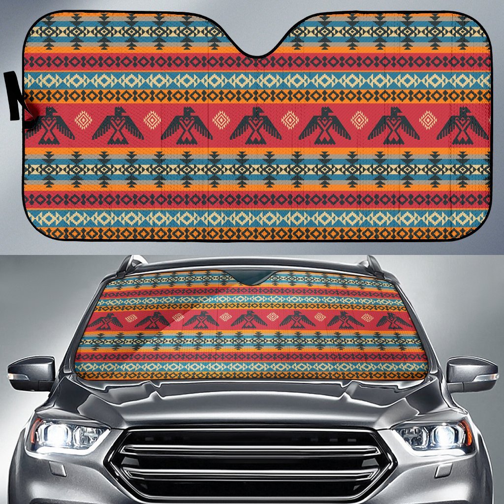 Eagles Native American Design Car Sun Shade For Windshield