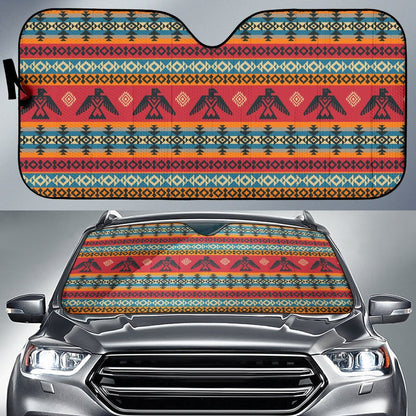 Eagles Native American Design Car Sun Shade For Windshield