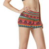 Eagles Native American Design High Waisted Spandex Shorts-JTAMIGO.COM