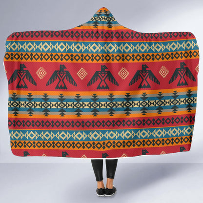 Eagles Native American Design Hooded Blanket-JTAMIGO.COM