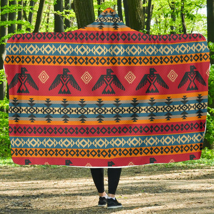 Eagles Native American Design Hooded Blanket-JTAMIGO.COM