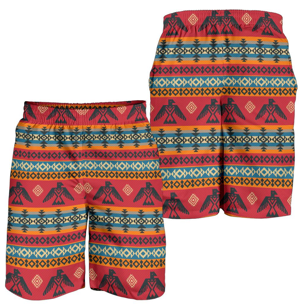 Eagles Native American Design Mens Shorts-JTAMIGO.COM