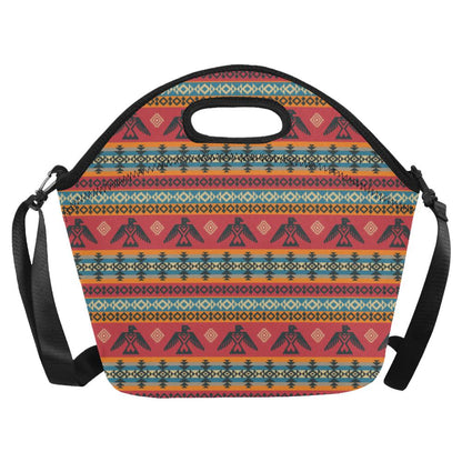 Eagles Native American Design Neoprene Lunch Bag (Model 1669)(Large)-JTAMIGO.COM