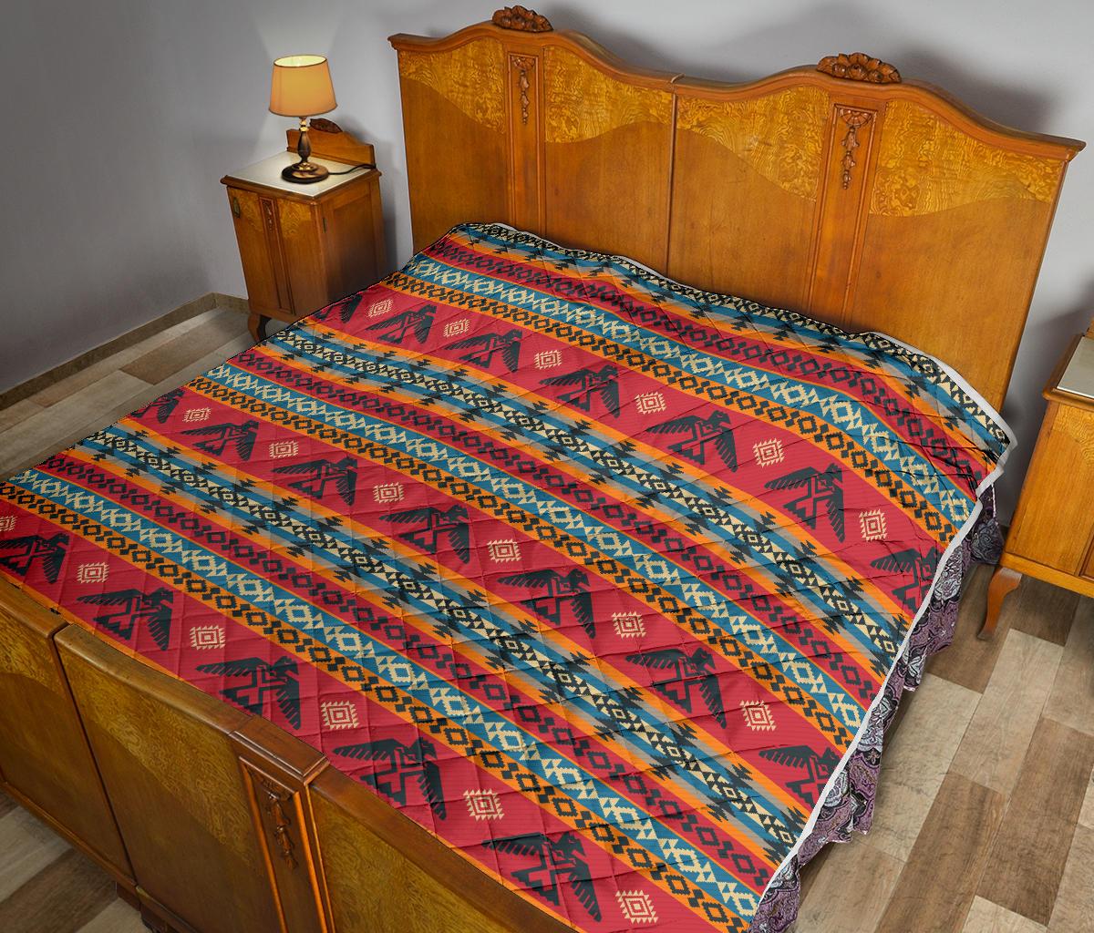 Eagles Native American Design Premium Quilt-JTAMIGO.COM