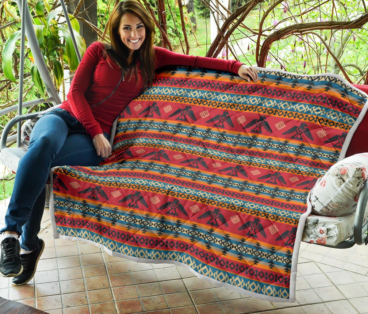 Eagles Native American Design Premium Quilt-JTAMIGO.COM