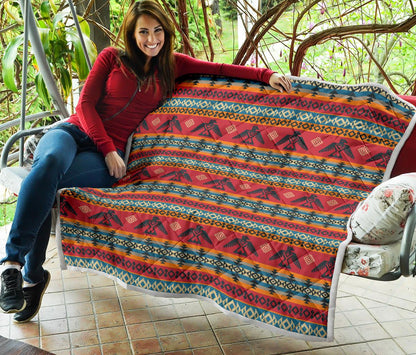 Eagles Native American Design Premium Quilt-JTAMIGO.COM