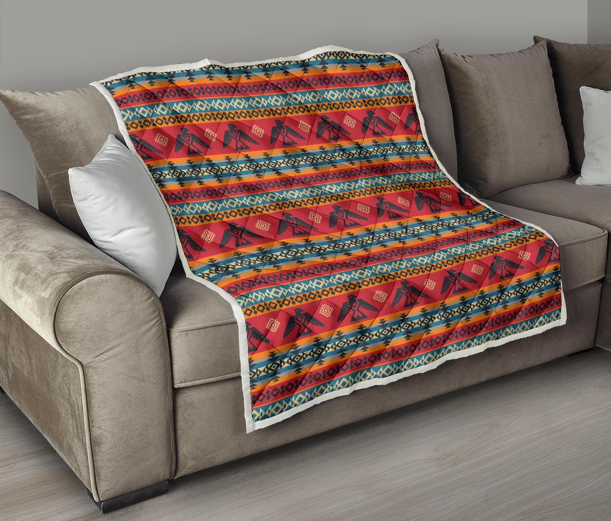 Eagles Native American Design Premium Quilt-JTAMIGO.COM