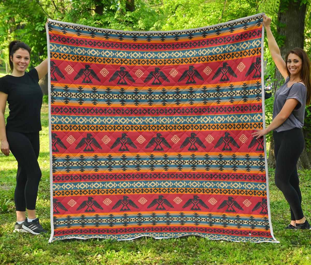Eagles Native American Design Premium Quilt-JTAMIGO.COM