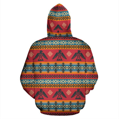 Eagles Native American Design Pullover Hoodie