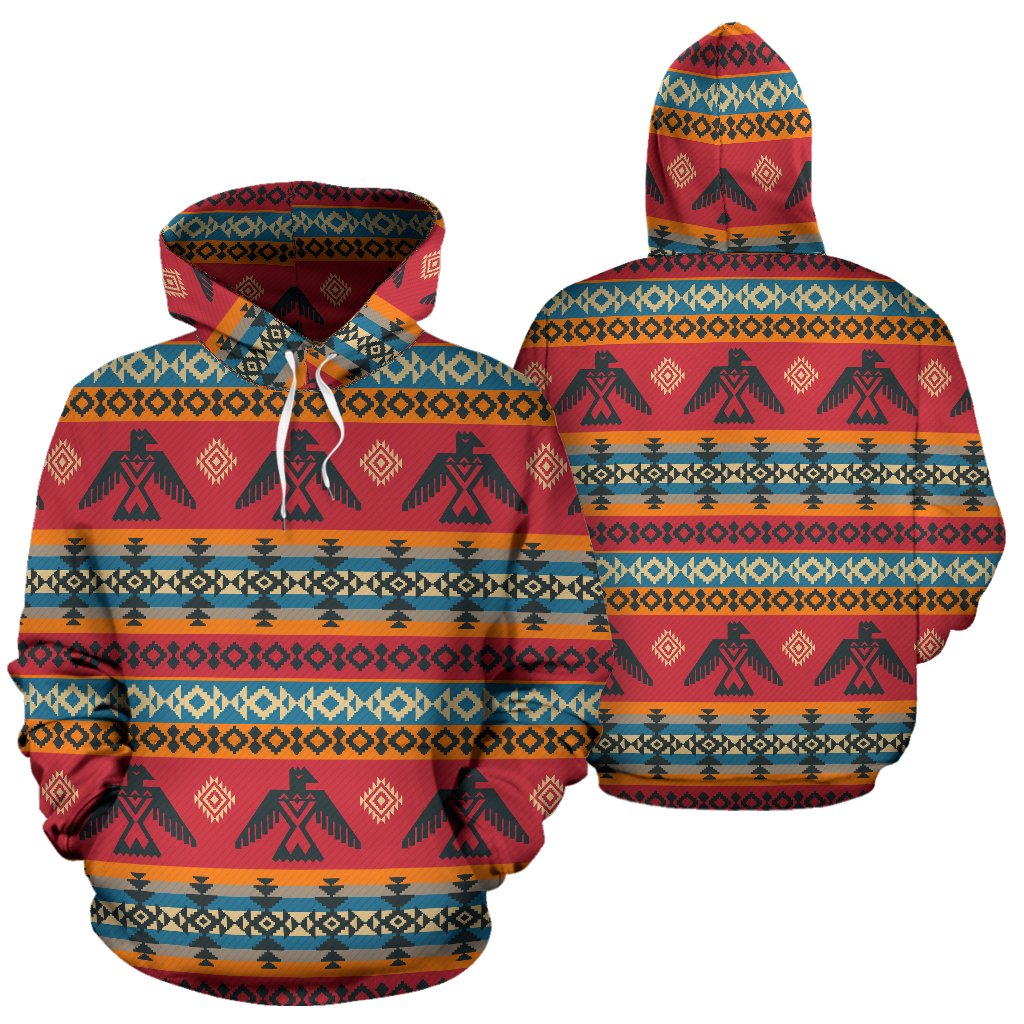 Eagles Native American Design Pullover Hoodie