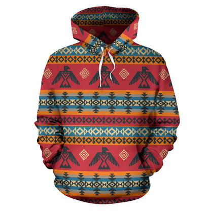 Eagles Native American Design Pullover Hoodie