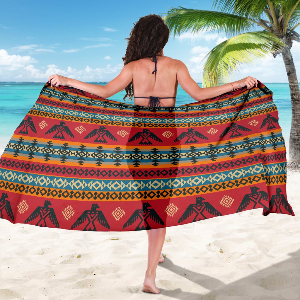 Eagles Native American Design Sarong Pareo Wrap