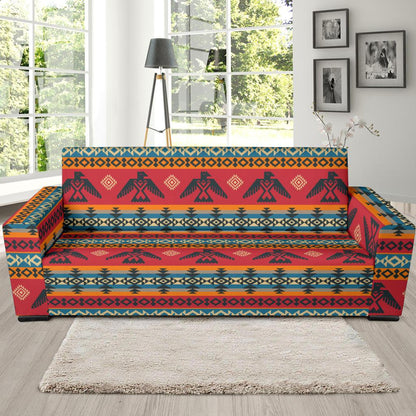 Eagles Native American Design Sofa Slipcover-JTAMIGO.COM