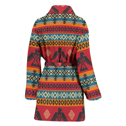 Eagles Native American Design Women Bath Robe-JTAMIGO.COM
