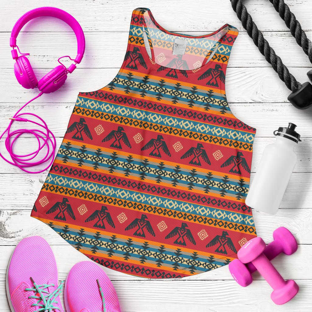 Eagles Native American Design Women Racerback Tank Top