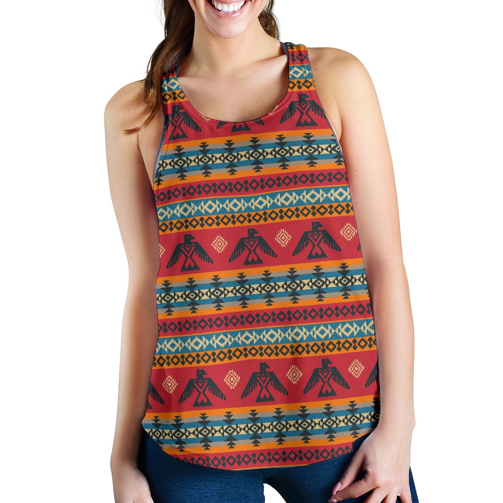 Eagles Native American Design Women Racerback Tank Top