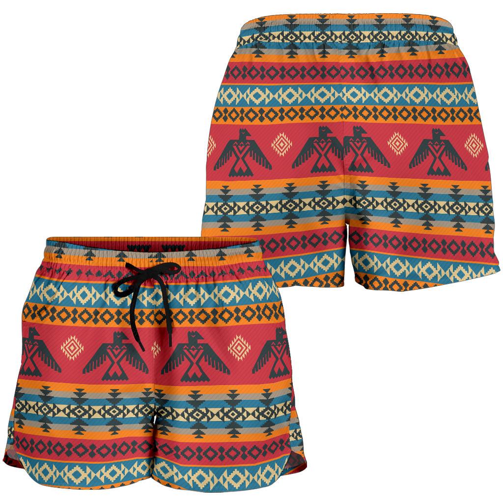 Eagles Native American Design Women Shorts-JTAMIGO.COM