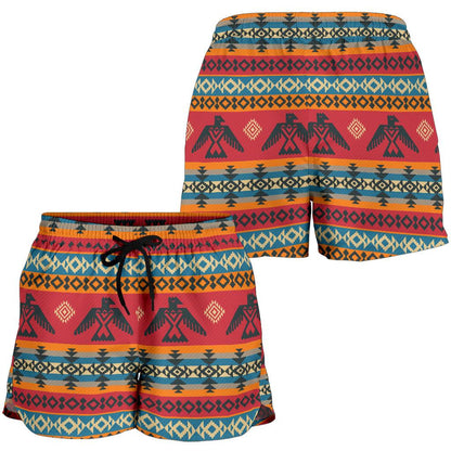 Eagles Native American Design Women Shorts-JTAMIGO.COM
