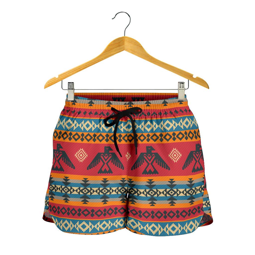 Eagles Native American Design Women Shorts-JTAMIGO.COM