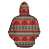 Eagles Native American Design Zip Up Hoodie