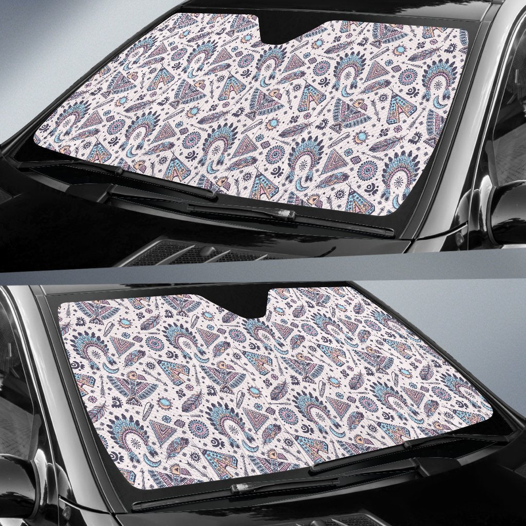 Eagles Native American Indian Symbol Car Sun Shade For Windshield