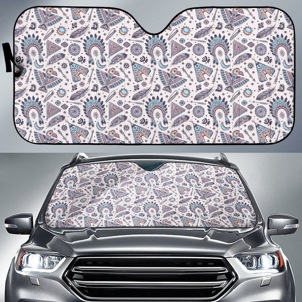 Eagles Native American Indian Symbol Car Sun Shade For Windshield