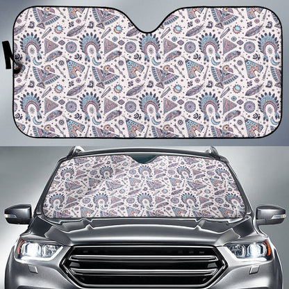 Eagles Native American Indian Symbol Car Sun Shade For Windshield