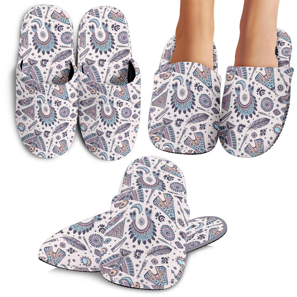 Eagles Native American Indian Symbol House Slippers