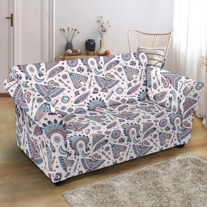 Eagles Native American Indian Symbol Loveseat Slipcover-JTAMIGO.COM