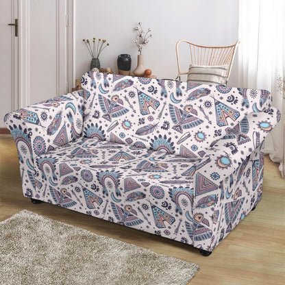 Eagles Native American Indian Symbol Loveseat Slipcover-JTAMIGO.COM