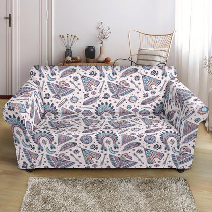 Eagles Native American Indian Symbol Loveseat Slipcover-JTAMIGO.COM