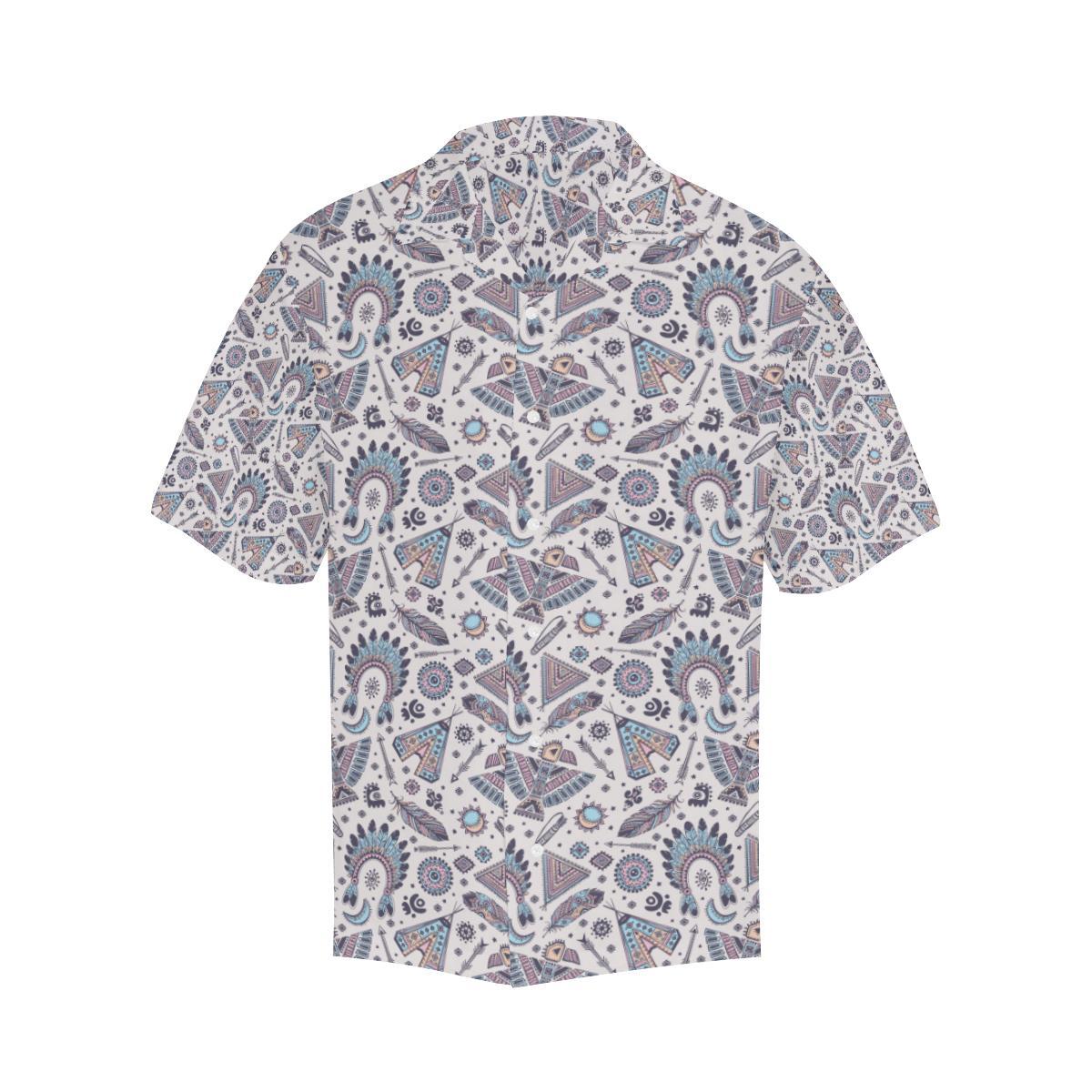 Eagles Native American Indian Symbol Men Aloha Hawaiian Shirt