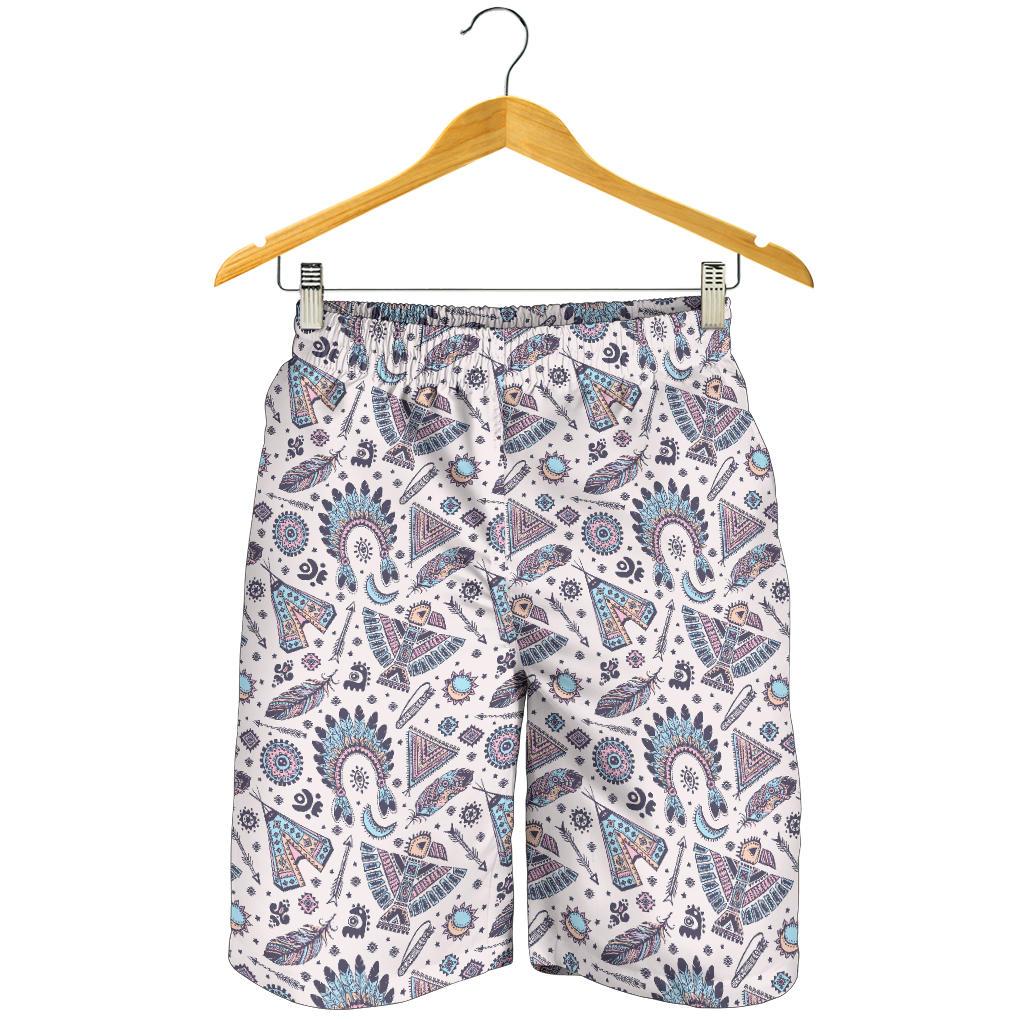 Eagles Native American Indian Symbol Mens Shorts-JTAMIGO.COM