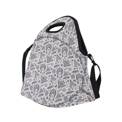 Eagles Native American Indian Symbol Neoprene Lunch Bag (Model 1669)(Large)-JTAMIGO.COM