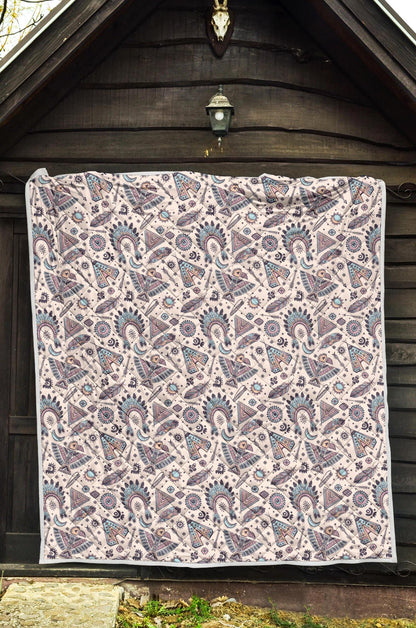 Eagles Native American Indian Symbol Premium Quilt-JTAMIGO.COM