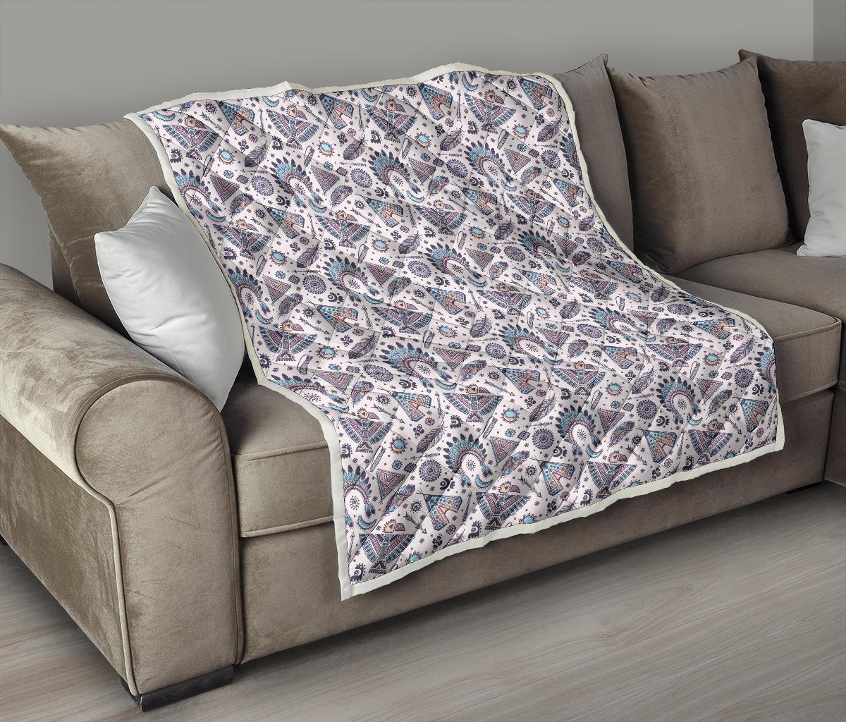 Eagles Native American Indian Symbol Premium Quilt-JTAMIGO.COM