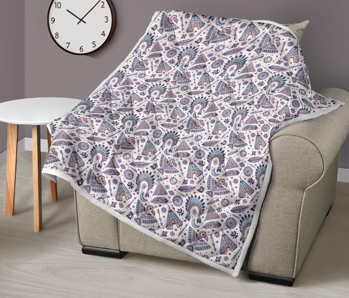 Eagles Native American Indian Symbol Premium Quilt-JTAMIGO.COM