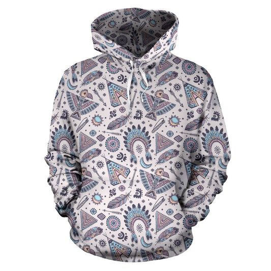Eagles Native American Indian Symbol Pullover Hoodie