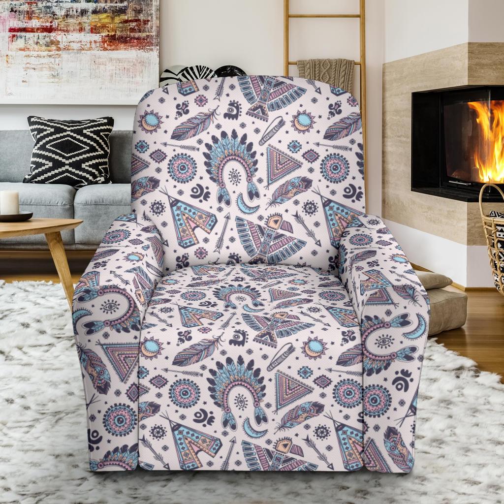 Eagles Native American Indian Symbol Single Sofa Slipcover -JTAMIGO.COM