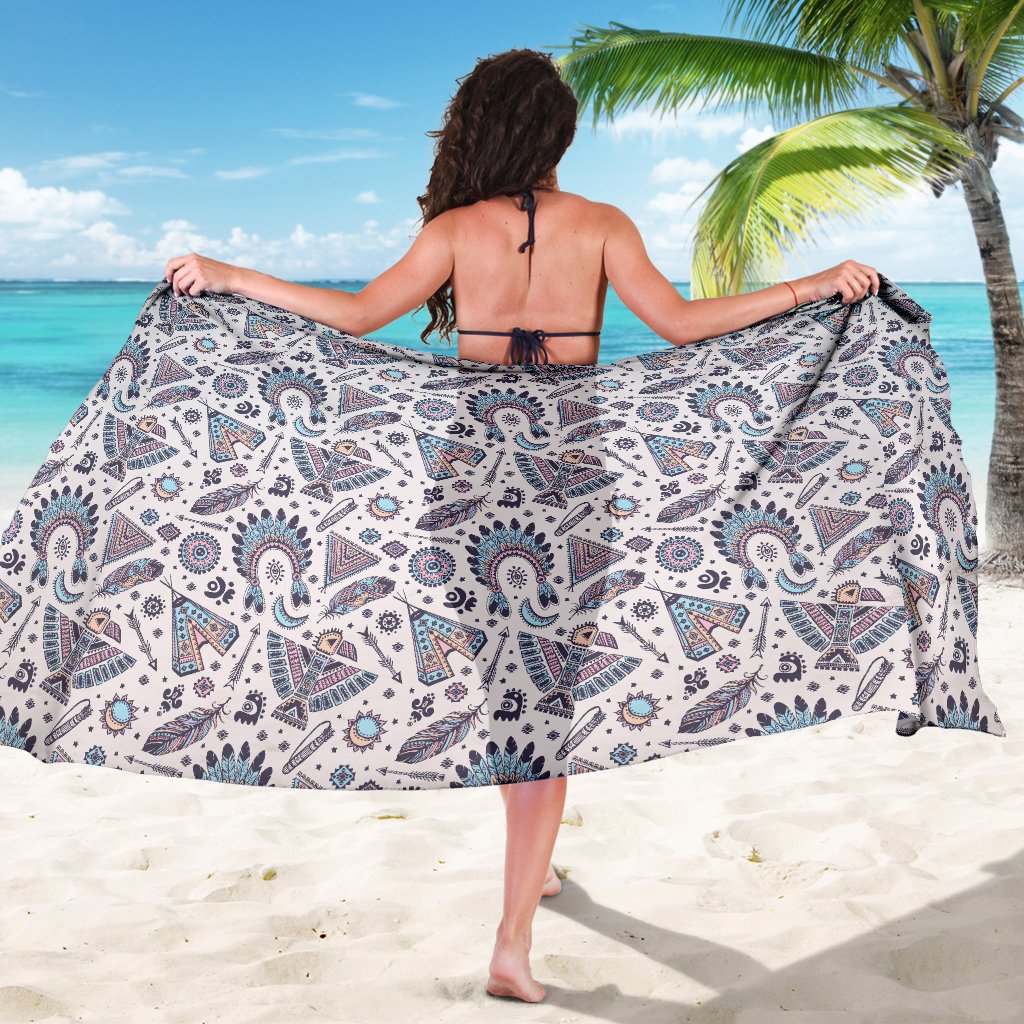 Eagles Native American Indian Symbol Sarong Pareo Wrap