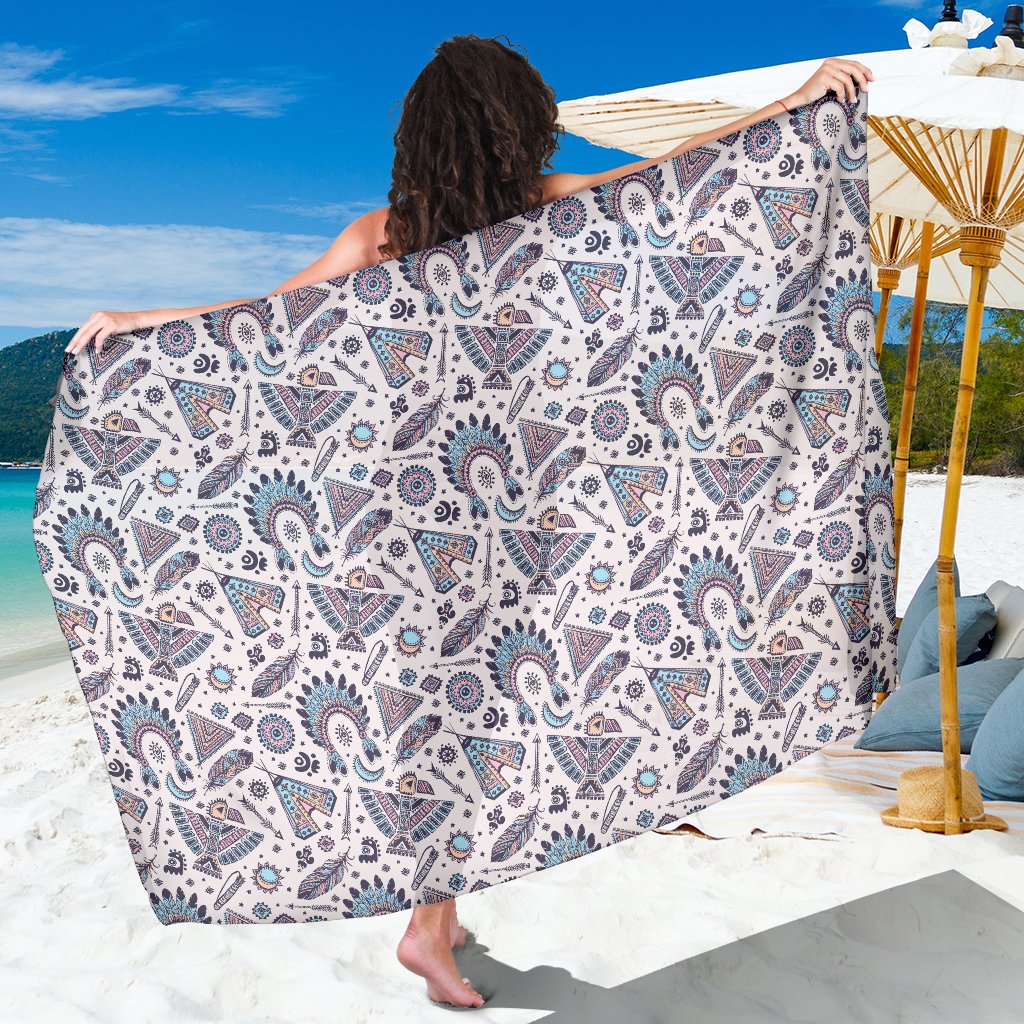 Eagles Native American Indian Symbol Sarong Pareo Wrap