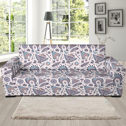 Eagles Native American Indian Symbol Sofa Slipcover-JTAMIGO.COM