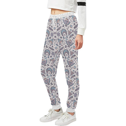Eagles Native American Indian Symbol Unisex Casual Sweatpants (Model L11)-JTAMIGO.COM