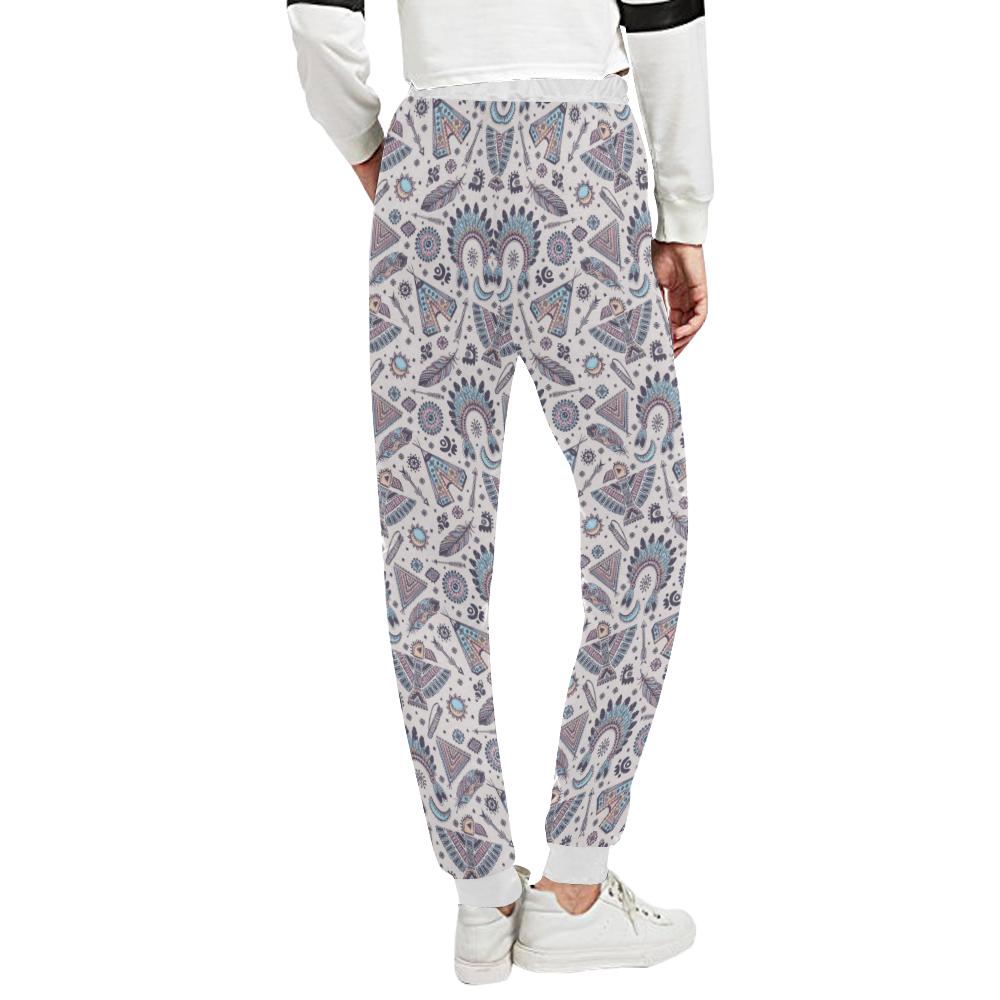 Eagles Native American Indian Symbol Unisex Casual Sweatpants (Model L11)-JTAMIGO.COM