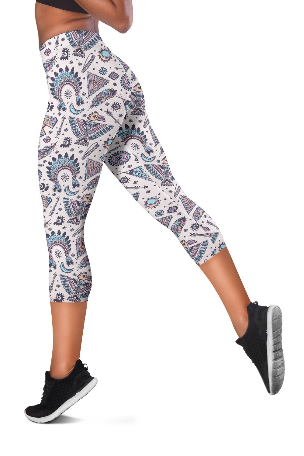 Eagles Native American Indian Symbol Women Capris