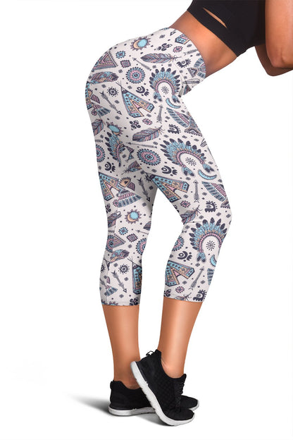 Eagles Native American Indian Symbol Women Capris
