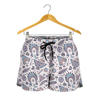 Eagles Native American Indian Symbol Women Shorts-JTAMIGO.COM