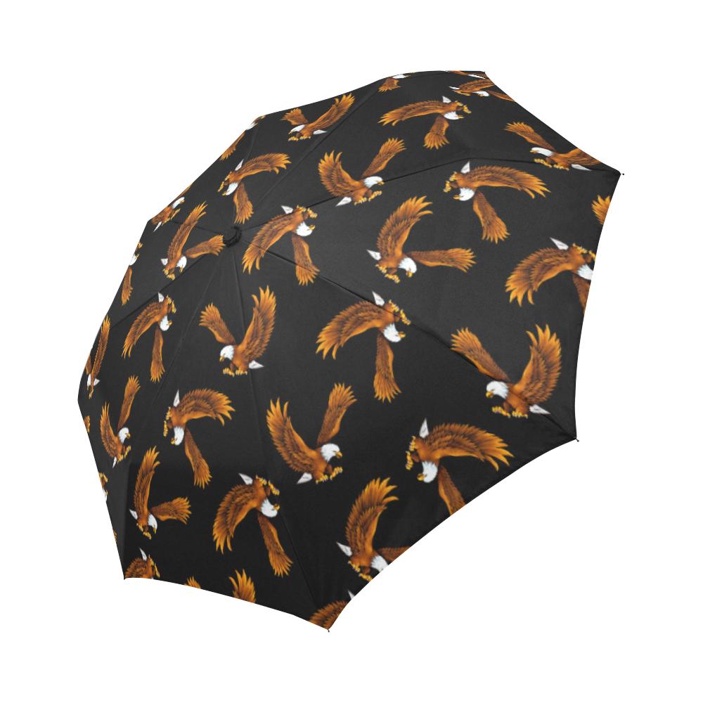 Eagles Print Pattern Automatic Foldable Umbrella