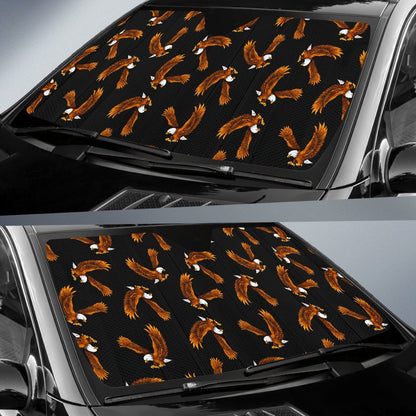 Eagles Print Pattern Car Sun Shade For Windshield
